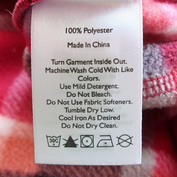 Eddie Bauer Red Plaid Ultra Soft Fleece 1/4 Zip Long Sleeve Pullover Top Medium - Picture 10 of 12